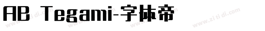 AB Tegami字体转换